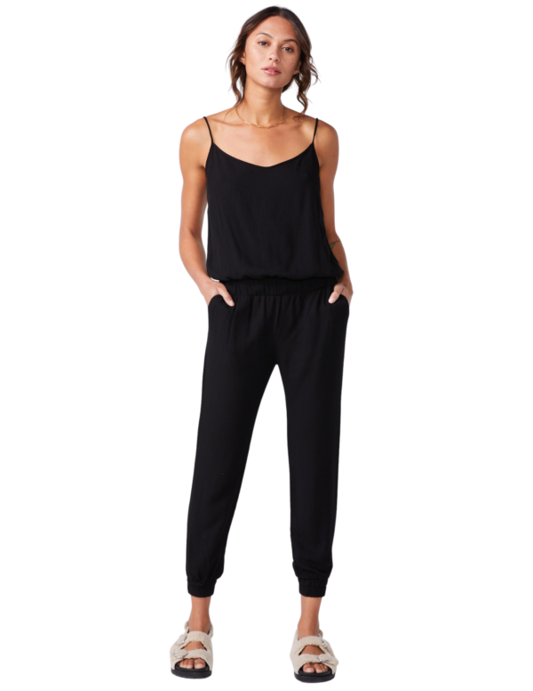 monrow crepe cami jumpsuit