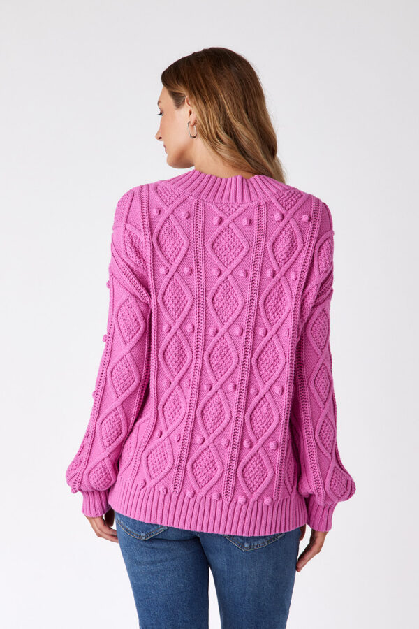 Charlie Sweater | Super Pink - Image 3