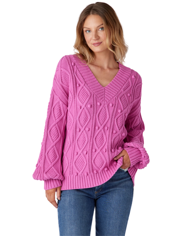 Charlie Sweater | Super Pink