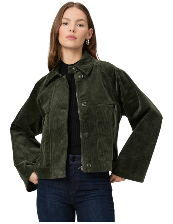 Tylee Corduroy Jacket | Dark Green Fern