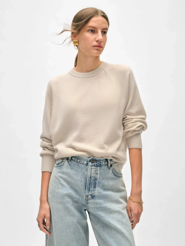 Cashmere Sweatshirt | Natural Heather - Image 2