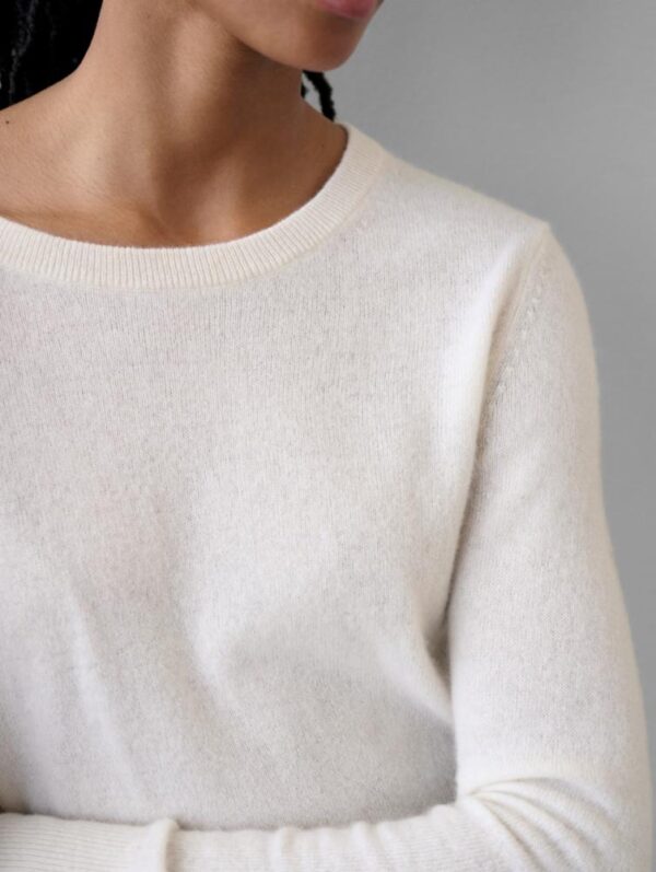 Cashmere Core Crewneck | Soft White - Image 2