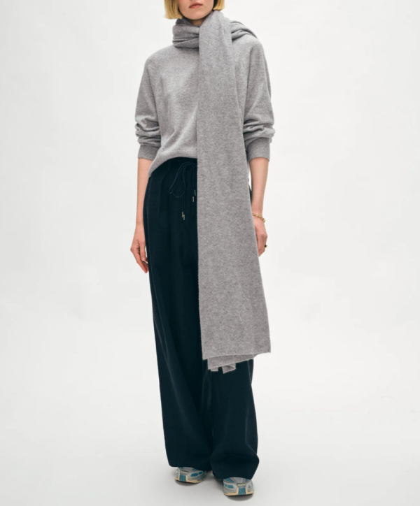 Cashmere Travel Wrap | Grey Heather - Image 2