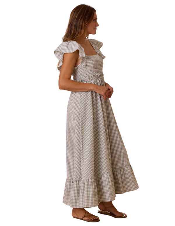 Francesca Dress | Eucalyptus Gingham