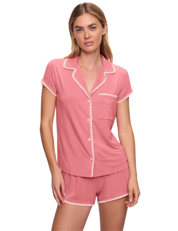 Frida Short PJ Set | Sunkissed Coral