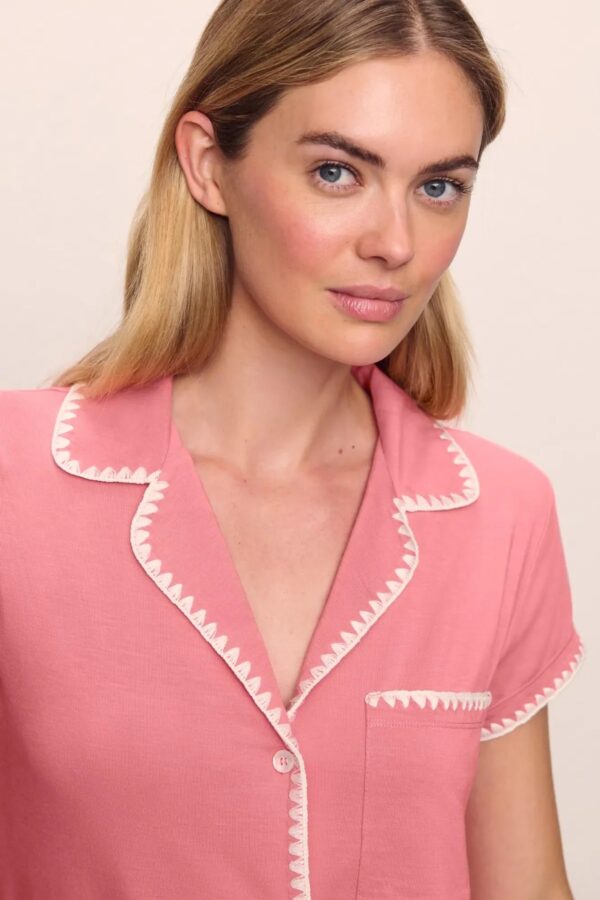 Frida Short PJ Set | Sunkissed Coral - Image 3