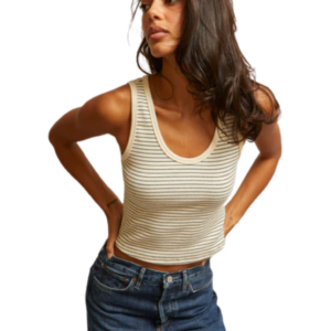 Blondie Tank | Navy Stripe