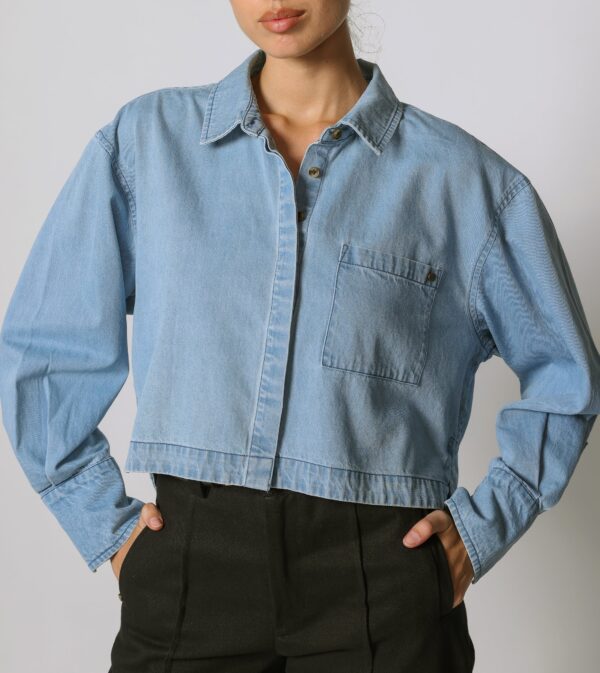 Laurel Blouse | Light Denim - Image 2