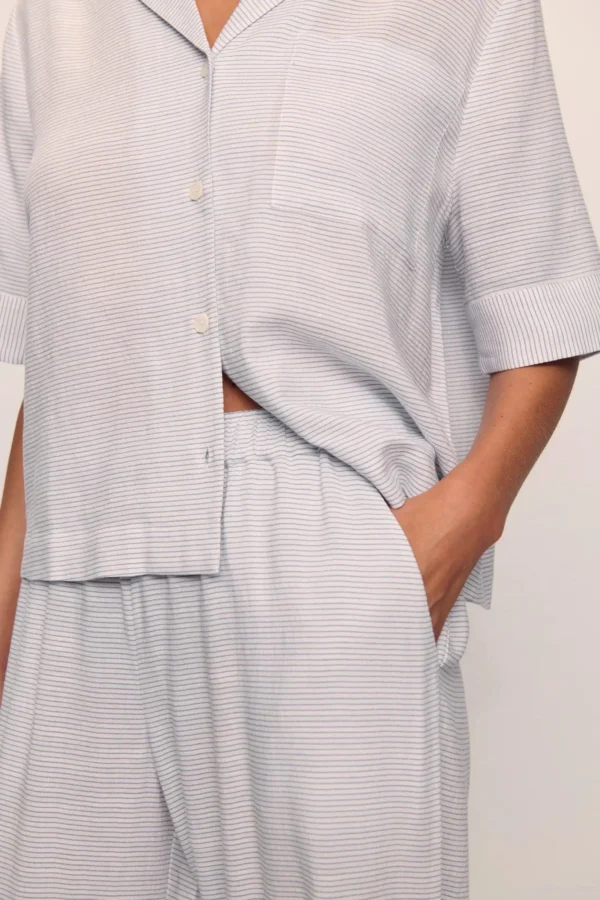 Nautico Relaxed Pant PJ Set | Peppercorn - Image 2