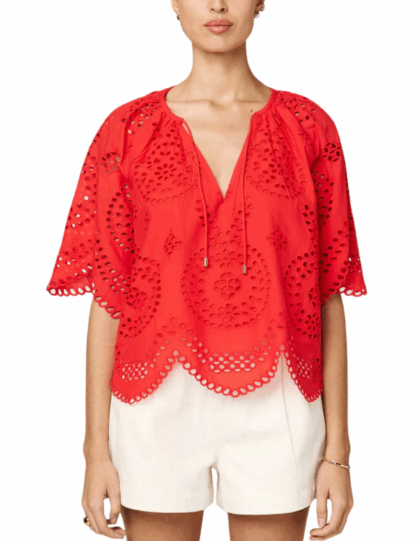 Lulu Blouse | Poppy Red