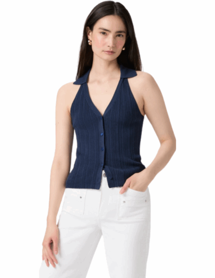 Noellia Sweater Tank | Navy