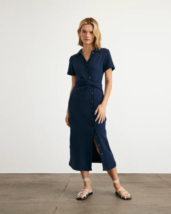 Short Sleeved Ellicot Dress - Image 2