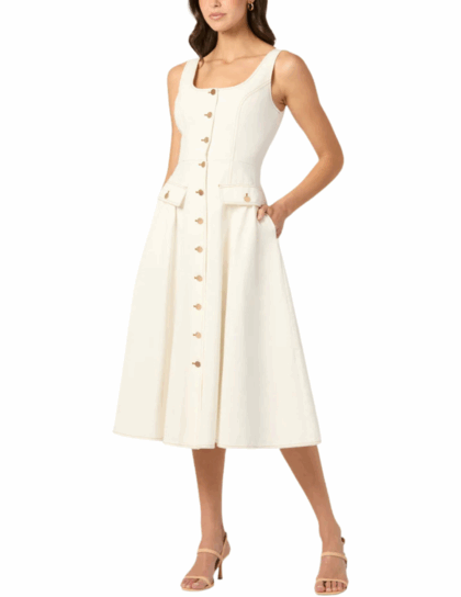 Belle Dress | Ivory