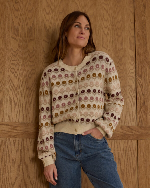 Cheyenne Cardigan | Floral Jacquard - Image 2