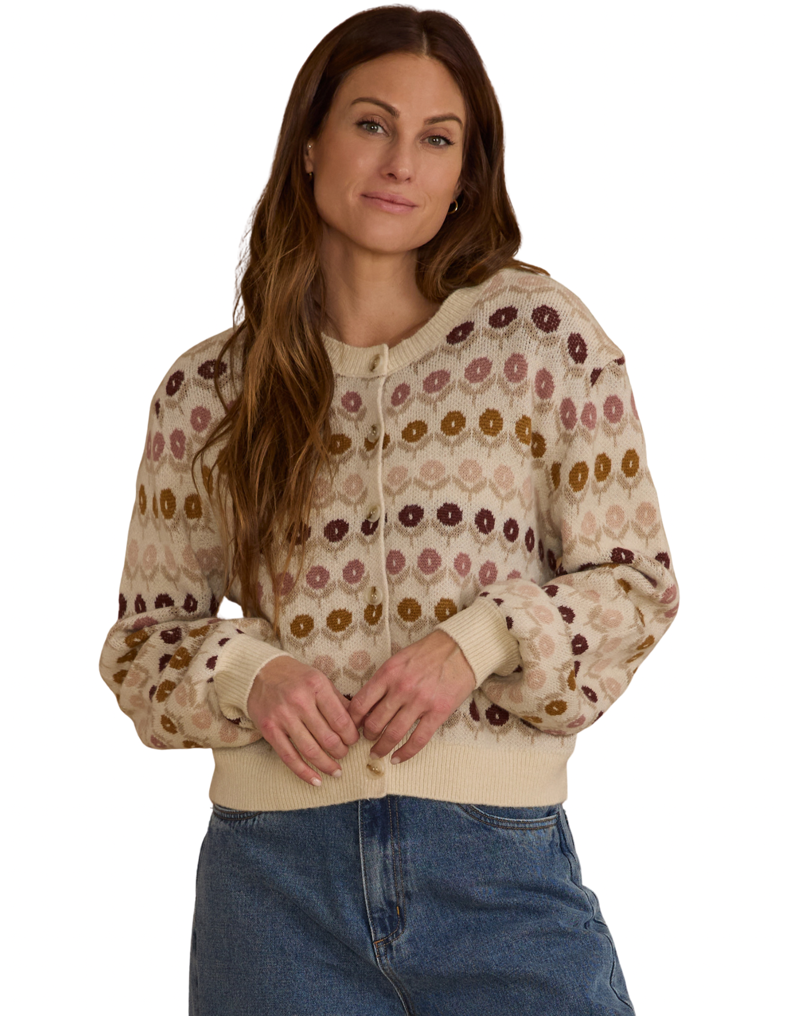 Cheyenne Cardigan | Floral Jacquard