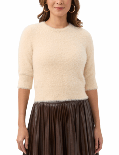 Maliah Fuzzy Sweater | Poplar