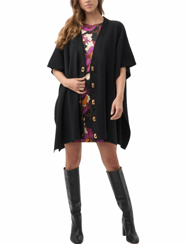 Sapphire Poncho | Black