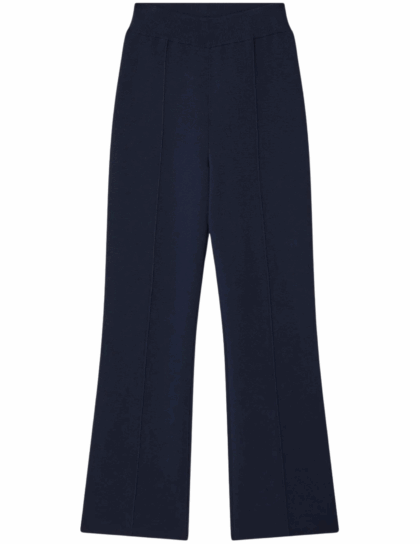 Superfine Organic Cotton Kick Flare Pant | Navy