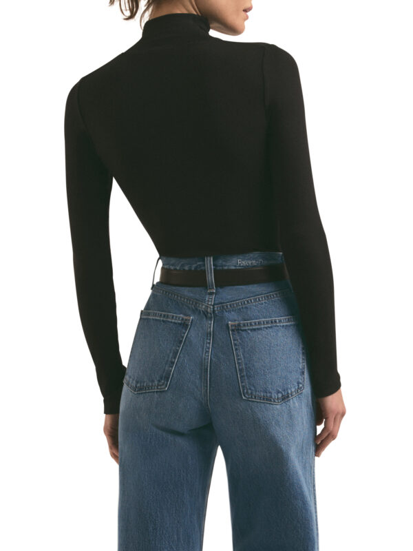 The Ribbed Turtleneck | Black - Image 3