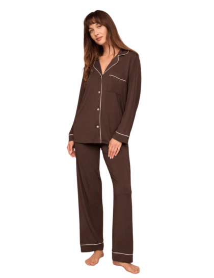 Gisele Long PJ Set | Chocolate
