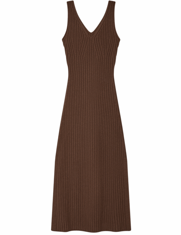 Ribbed Midi Dress | Umber