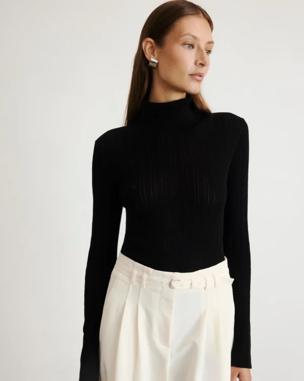 Kayden Knit Turtleneck | Black - Image 2