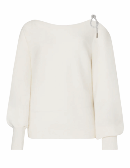 Ida Crystal Bow Sweater