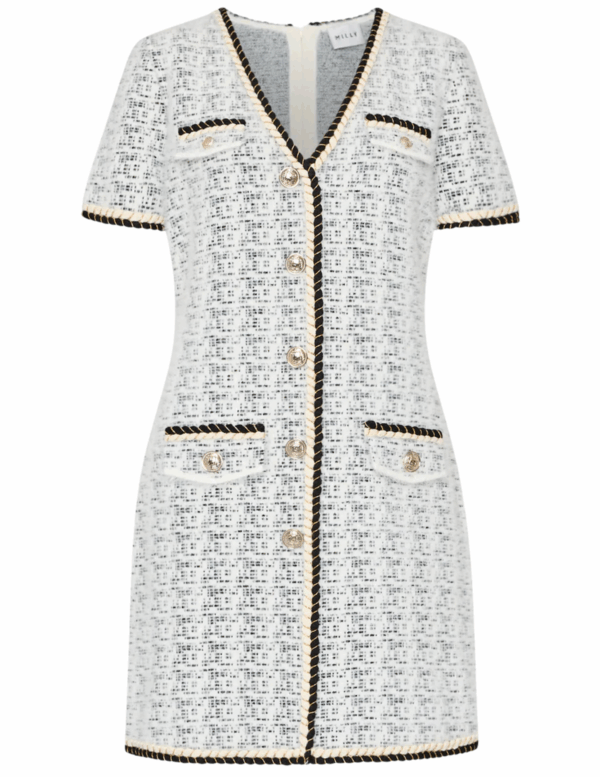 Braided V Neck Mini Dress