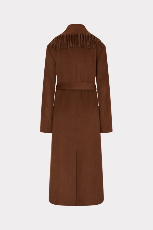Wyatt Fringe Coat | Brown - Image 5