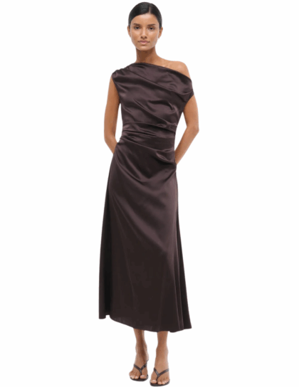 Phare Silk Dress | Earth
