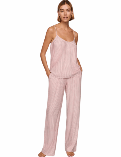 Gisele Cami Pant PJ Set | Holly Red Stripe