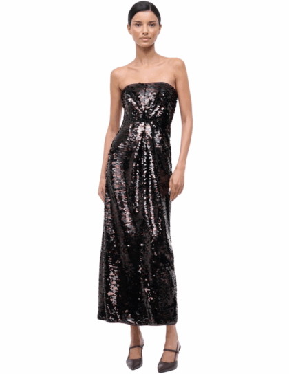 Cece Dress | Espresso/Black