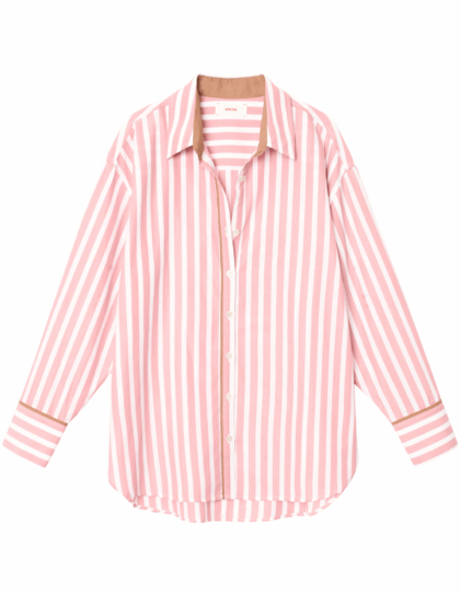 Gillian Shirt | Rosebud Stripe
