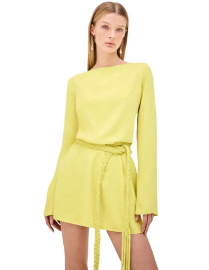 Angelie Dress | Chartreuse