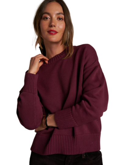Janet Sweater | Burgundy