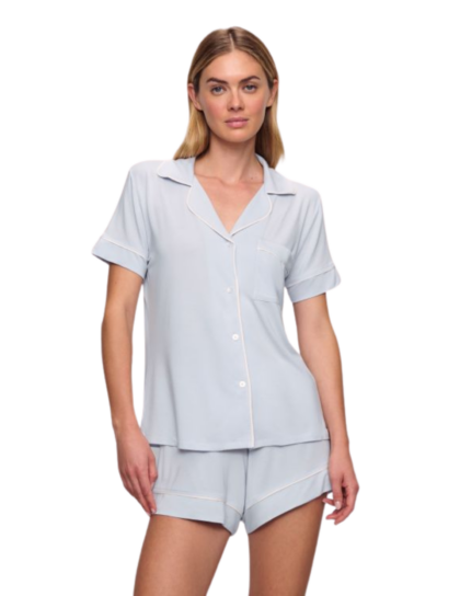 Gisele Short PJ Set | Ice Blue