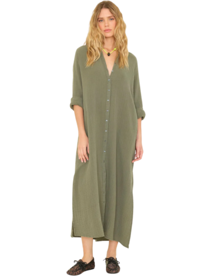 Boden Dress | Olive Moss Gauze