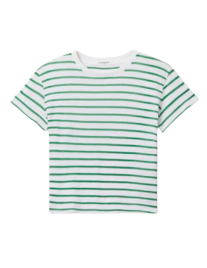 Everett Tee | Grass Stripe