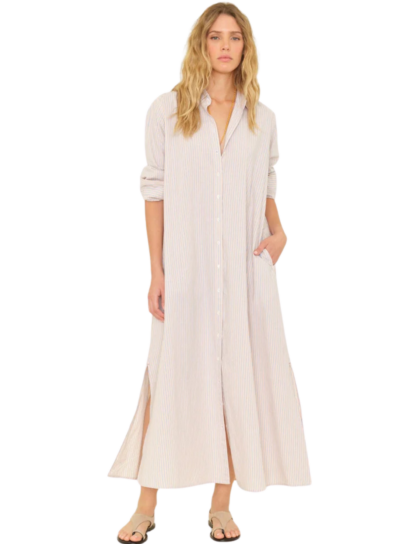 Boden Dress | Tangerine Stripe