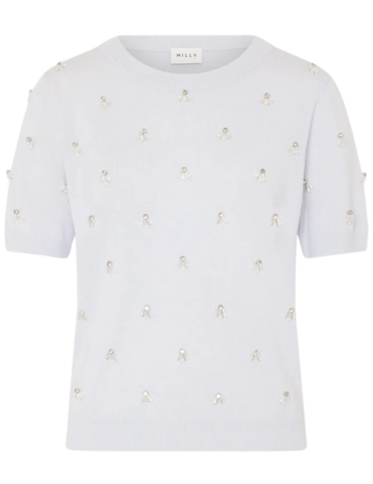 Rosalyn Crew Neck | Blue Melange