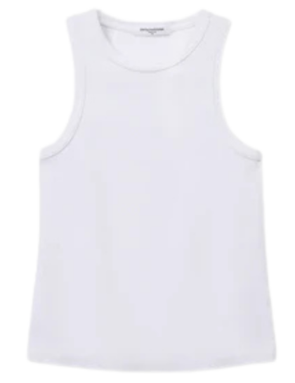 Daphne Ribbed Tank | White