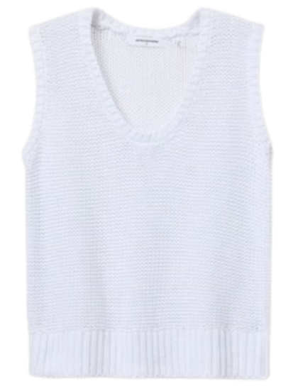 Peggy Sweater Tank | White