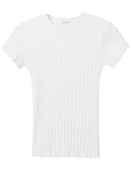 Suri Cap Sleeve Tee | White