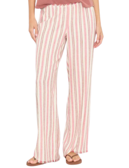 Joseph Pant | Dusty Pink Stripe