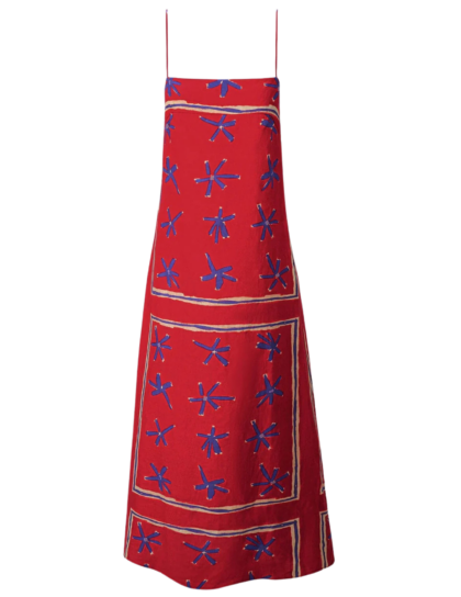 Laura Linen Dress | Painted Foulard