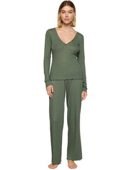 Pointelle Henley | Desert Sage