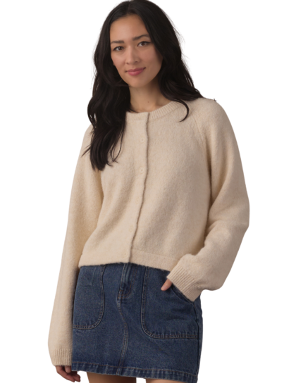 Fuzzy Cardigan | Natural