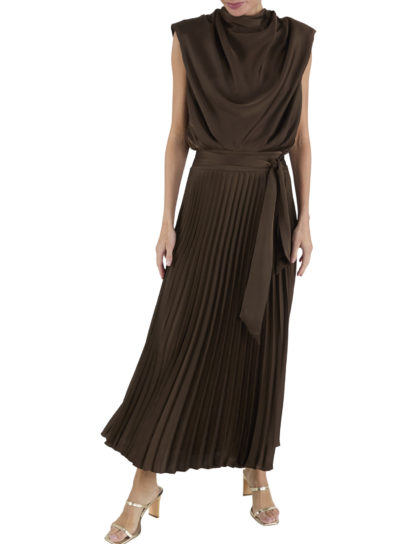 Farah Dress | Heritage Brown