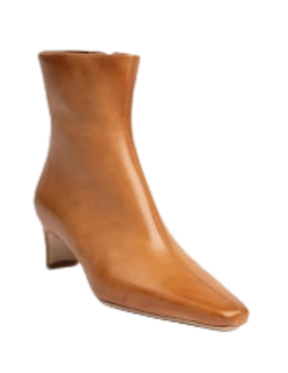 Wally Leather Ankle Boot | Cashew