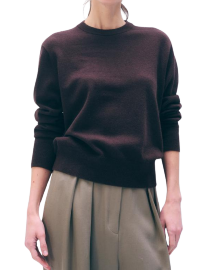Cashmere Crewneck Sweater | Coffee Bean